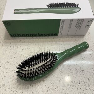 La Bonne Brosse No 2 small Green Hairbrush
